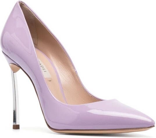 Casadei Blade Tiffany 110mm leather pumps Purple