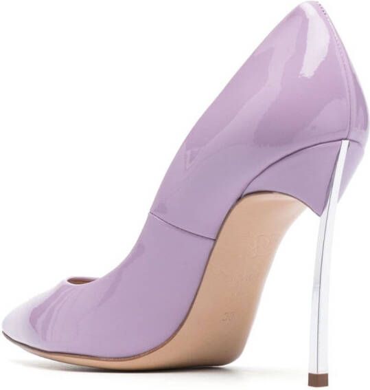 Casadei Blade Tiffany 110mm leather pumps Purple