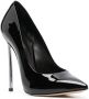 Casadei Blade Tiffany 115mm patent-leather pumps Black - Thumbnail 2