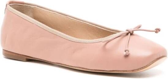 Casadei bow-detail baillerina shoes Pink