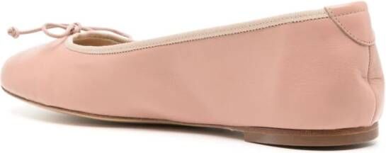 Casadei bow-detail baillerina shoes Pink