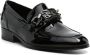 Casadei buckle-embellished patent leather loafers Black - Thumbnail 2
