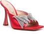 Casadei Butterfly Geraldine 100mm mules Red - Thumbnail 2