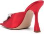 Casadei Butterfly Geraldine 100mm mules Red - Thumbnail 3