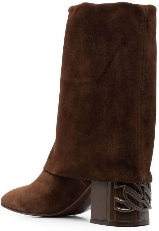 Casadei C-Chain ankle boots Brown