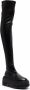 Casadei C-Chain thigh-high boots Black - Thumbnail 2