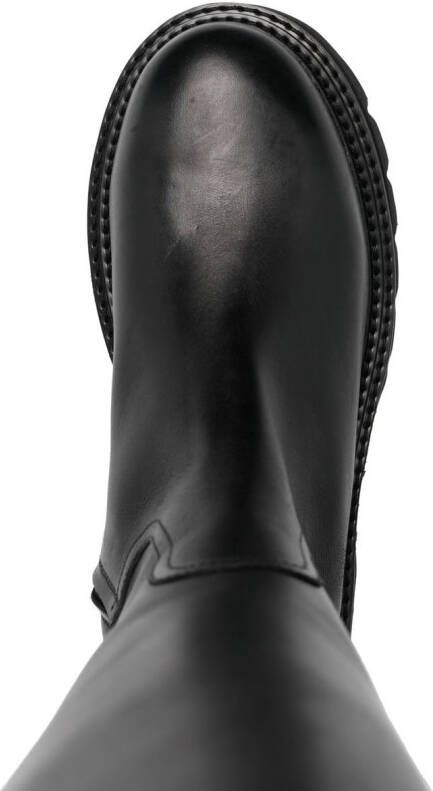 Casadei calf leather knee-length boots Black