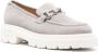 Casadei calf suede detailed loafers Grey - Thumbnail 2