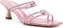 Casadei Calypso 65mm embellished leather mules Pink - Thumbnail 2