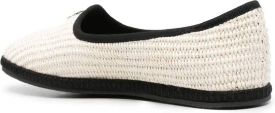 Casadei Capalbio woven loafers White