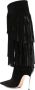 Casadei Cassidy 110mm fringed suede boots Black - Thumbnail 3
