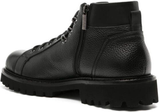 Casadei Cervo lace-up leather boots Black