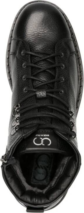 Casadei Cervo lace-up leather boots Black