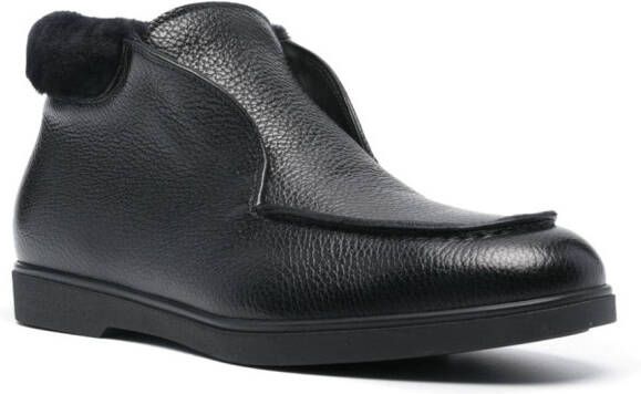 Casadei Cervo leather boots Black