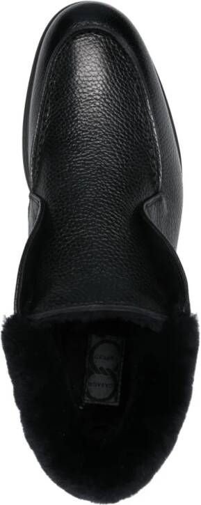 Casadei Cervo leather boots Black
