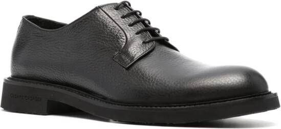 Casadei Cervo leather derby shoes Black