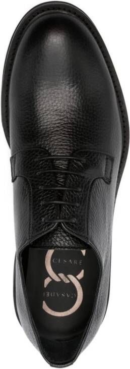 Casadei Cervo leather derby shoes Black