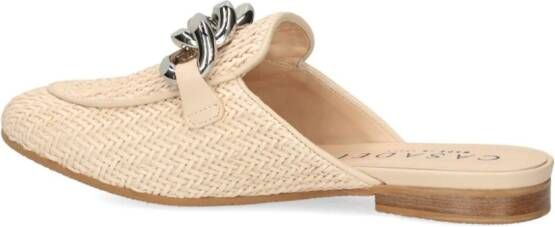 Casadei chain-detail slippers Neutrals