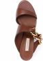 Casadei chain-trimmed sandals Brown - Thumbnail 4