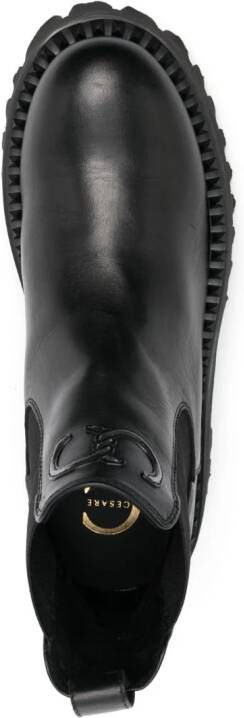 Casadei Chelsea leather boots Black