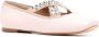 Casadei crystal-embellished ballerina shoes Pink - Thumbnail 2