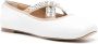 Casadei crystal-embellished ballerina shoes White - Thumbnail 1