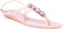 Casadei crystal-embellished beach flip flops Pink - Thumbnail 2