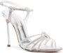 Casadei crystal-embellished heeled sandals Silver - Thumbnail 2