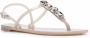 Casadei crystal-embellished jelly sandals Grey - Thumbnail 2