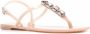 Casadei crystal-embellished jelly sandals Neutrals - Thumbnail 2