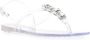 Casadei crystal-embellished jelly sandals White - Thumbnail 2