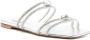 Casadei crystal-embellished leather sandals Silver - Thumbnail 2