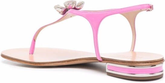 Casadei crystal-embellished sandals Pink