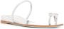 Casadei crystal toe strap sandals Silver - Thumbnail 2