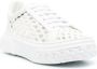 Casadei cut-out low-top leather sneakers White - Thumbnail 2