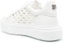 Casadei cut-out low-top leather sneakers White - Thumbnail 3