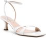 Casadei cut-out patent-leather sandals White - Thumbnail 2