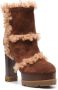 Casadei Dolomiti Marica 120mm leather boots Brown - Thumbnail 2