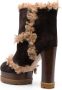 Casadei Dolomiti Marica 120mm suede boots Brown - Thumbnail 3