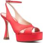 Casadei Donna 120mm platform sandals Red - Thumbnail 2