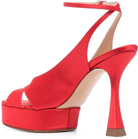 Casadei Donna 120mm platform sandals Red