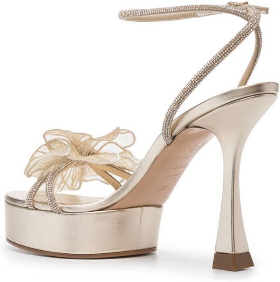 Casadei Donna Belle Epoque 120mm sandals Gold