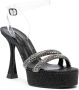 Casadei Donna Hollywood 120mm sandals Black - Thumbnail 2