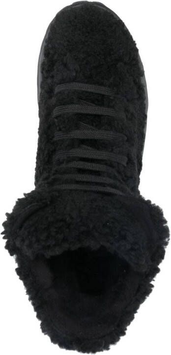 Casadei Ecosheep lace-up combat boots Black