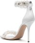 Casadei Elasa+Minorca gem-embellished leather sandals White - Thumbnail 3