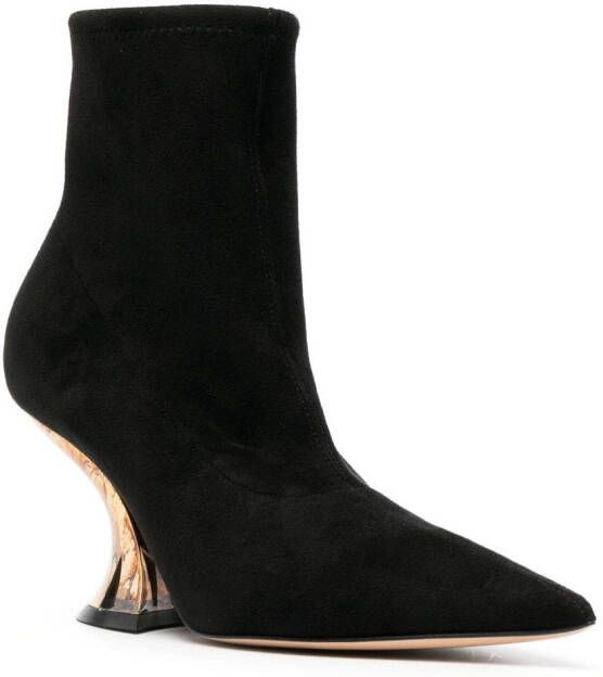 Casadei Elodie 85mm ankle boots Black