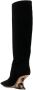 Casadei Elodie 85mm knee-length suede boots Black - Thumbnail 3