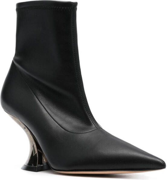Casadei Elodie 90mm ankle boots Black