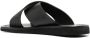 Casadei embossed-monogram leather slides Black - Thumbnail 3