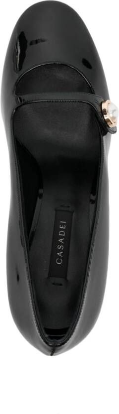 Casadei Emily Cleo 80mm leather pumps Black
